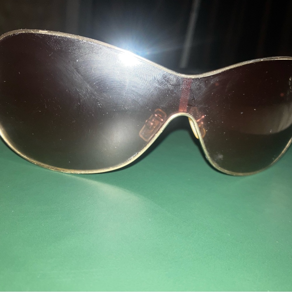 Coach sunglasses brown and gold size medium